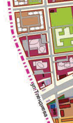 Объект - Тлендиева-Есенжанова- Прокофьева-проспект Абая